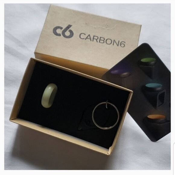carbon6 Jewelry - Carbon 6 Halo ring/ glow in dark